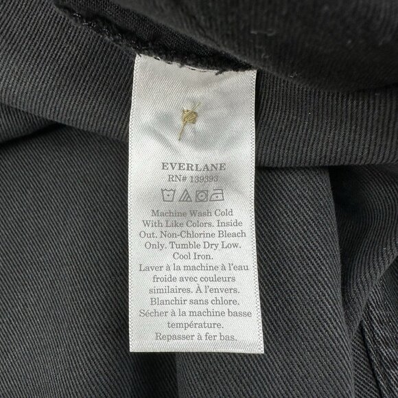 Everlane Women’s‎ NWT Muted Black The Tencel Relaxed Chino Pant 0/W28/L28.5 - Picture 7 of 13